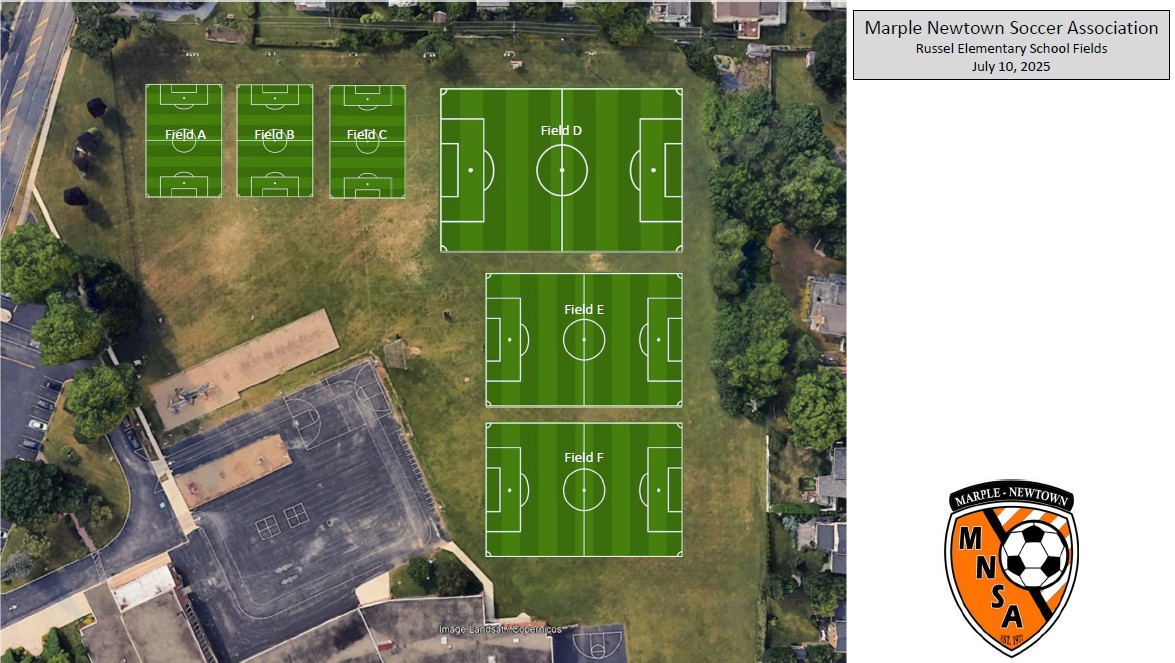 Russell Field Map